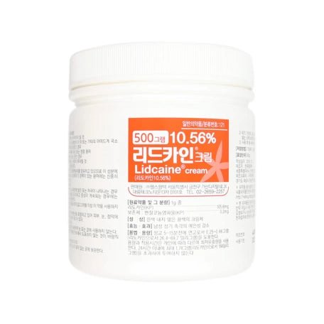 Lidocaine Cream 10,56% 500g - MY SKIN KOREA